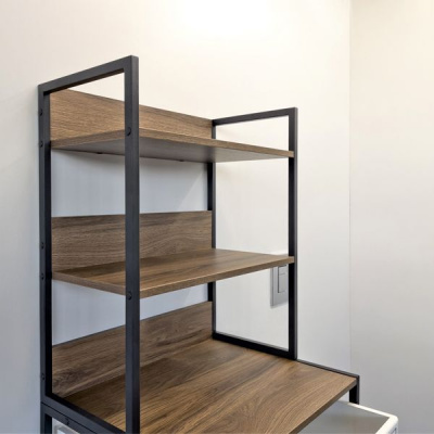 Стеллаж для стиральной машины Comforty дуб тёмно-коричневый фото в интернет-магазине Русалия