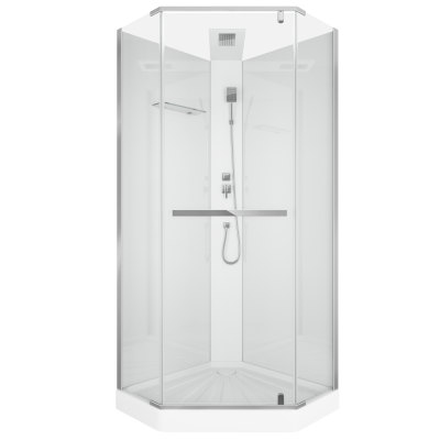 Кабина CHIKA901T душевая без крыши Ceruttispa (90x90x215-225) фото в интернет-магазине Русалия