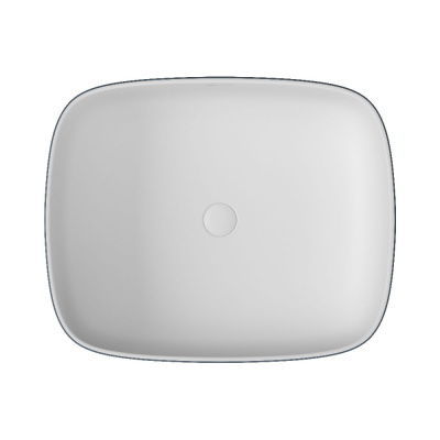 Раковина накладная овальная Grey 49 серая/белая матовая OWLB191025 OWL1975 фото в интернет-магазине Русалия