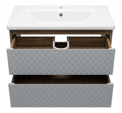 Тумба Chester 80 подвесная с раковиной Dreja Soft 80 Brevita фото в интернет-магазине Русалия