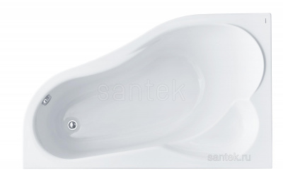 Ванна акриловая Ибица XL 160х100 L 1WH112036 ЛЕВАЯ Santek