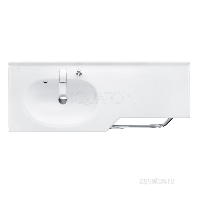 Раковина AQUATON Отель 2/127 левая белая с навесами 1A70113WOT01L фото в интернет-магазине Русалия