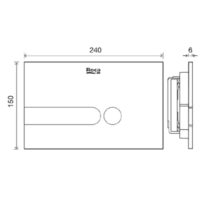 Инсталляция для подвесного унитаза One ZRU9307708 Space пластик ZRU9307689 белый ROCA фото в интернет-магазине Русалия