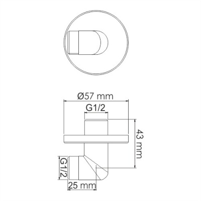 A134 Подключение шланга Wasserkraft фото в интернет-магазине Русалия