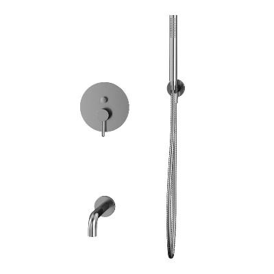 Система для ванны скрытого монтажа WHITECROSS Y YSET06NIB (брашированный никель) фото в интернет-магазине Русалия