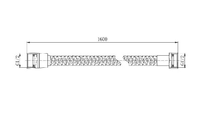 Шланг для душа 160см AQUATEK AQ2101CR фото в интернет-магазине Русалия