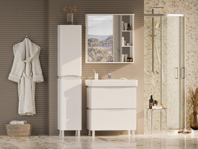 Тумба Венера 80 с раковиной Dreja Q 80 Misty фото в интернет-магазине Русалия