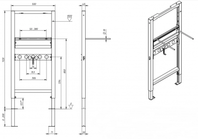 Инсталляция для раковины INSR-0000001 Aquatek фото в интернет-магазине Русалия