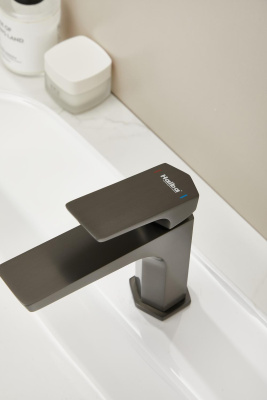 Смеситель для раковины HAIBA оружейная сталь (HB10726-3) фото в интернет-магазине Русалия