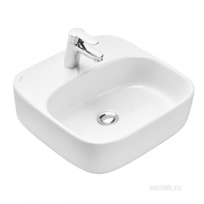 Раковина Santek Одри Soft 420х420 отверстие под смеситель 1WH501709 фото в интернет-магазине Русалия