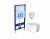 SET AQUATEK ЛУГАНО (рама AQUATEK Standard INS-0000012(без клавиши и крепежа)+унитаз ЛУГАНО AQ2002-00 с тонким сиденьем soft-close фото в интернет-магазине Русалия