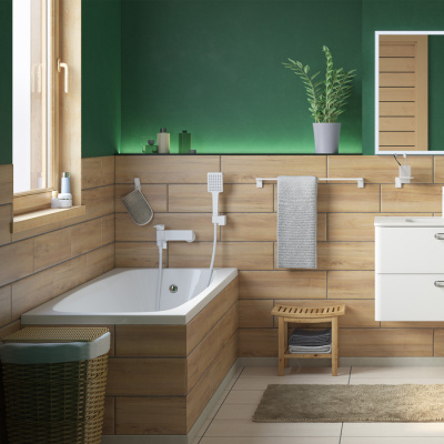 Смеситель для ванны IDDIS Slide белый матовый (SLIWT00i02WA) фото в интернет-магазине Русалия