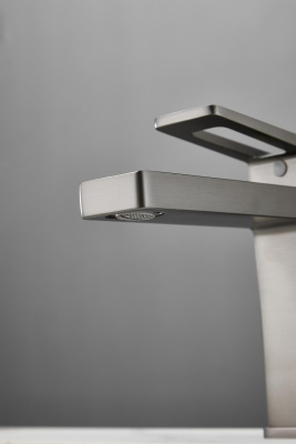 Смеситель для раковины HAIBA цвет: оружейная сталь (HB10732-3) фото в интернет-магазине Русалия