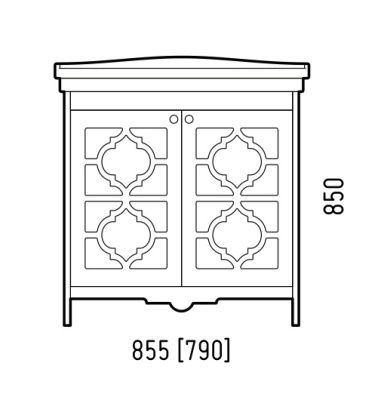 Тумба "Манойр 85", Модерн 85 Corozo фото в интернет-магазине Русалия