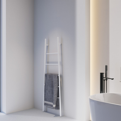 Полотенцесушитель электрический ABBER Treppe AH4705MW белый матовый фото в интернет-магазине Русалия