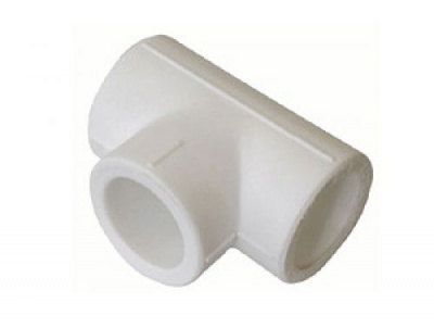 Тройник, белый полипропилен 20 мм Millennium фото в интернет-магазине Русалия