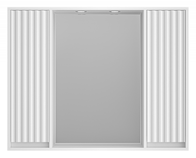 Зеркальный шкаф Balaton 100 (белый) BAL-04100-01-011 Brevita фото в интернет-магазине Русалия