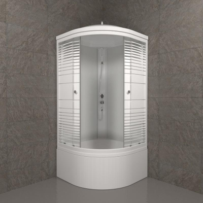 Душевая кабина Полосы 90*90 Б (9 мест+сифон D50) Щ0000061836 Тритон фото в интернет-магазине Русалия