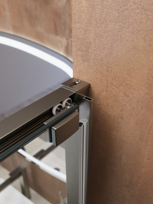 Душевая дверь CEZARES LUX-B-FS-1-100-C-GM фото в интернет-магазине Русалия