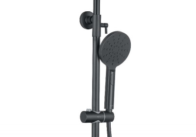 Душевая система 3jet 250мм AQUATEK, матовый черный AQ2040MB фото в интернет-магазине Русалия