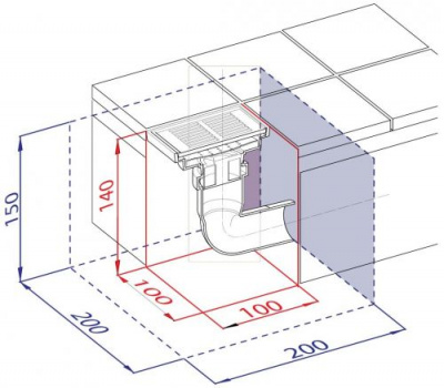 Трап душевой Canyon Cromo VR.CAN-2010.CR Veragio фото в интернет-магазине Русалия