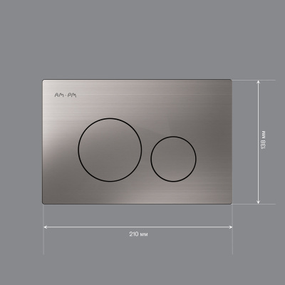 I049031 Pro L, клавиша для инсталляции пневматическая, пластик, матовый никель фото в интернет-магазине Русалия