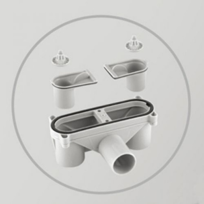 Душевой трап угловой TA-GA340 RGW фото в интернет-магазине Русалия