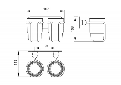 Стакан двойной Timo Nelson (150032/00) фото в интернет-магазине Русалия