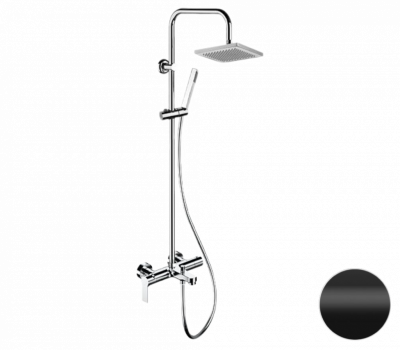 Душевая система с изливом Remer Energy EY34X7SS9SSNO, черный матовый фото в интернет-магазине Русалия