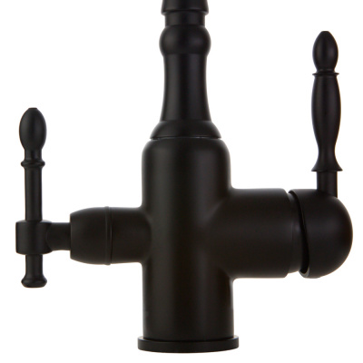 Смеситель для кухни под фильтр Venezia 30638 черный матовый Veragio фото в интернет-магазине Русалия