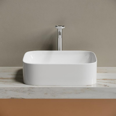 Умывальник чаша накладная прямоугольная Element 505*380*150мм CN6052 Ceramica Nova фото в интернет-магазине Русалия