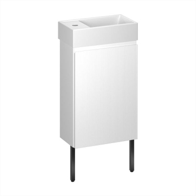 Тумба с раковиной WC Area 40 см матовый белый 221801006 Wellsee фото в интернет-магазине Русалия