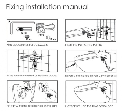 Унитаз подвесной CeramaLux 2196 -1 бело-глянцевый фото в интернет-магазине Русалия