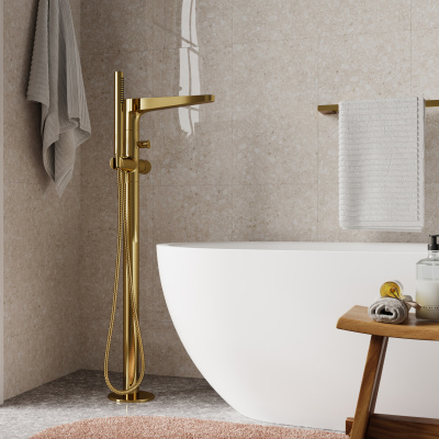 Sauer 7121 Напольный смеситель для ванны Wasserkraft фото в интернет-магазине Русалия