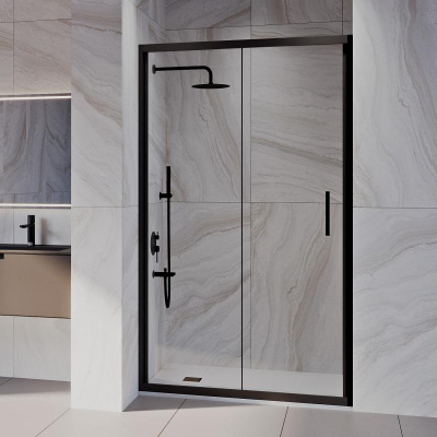 Душевая дверь RGW PA-21B 900, стекло прозрачное, профиль черный фото в интернет-магазине Русалия