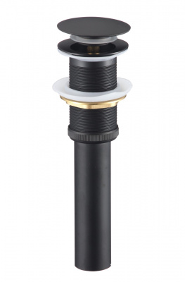 Донный клапан без перелива S-XS002H черный матовый Savol фото в интернет-магазине Русалия