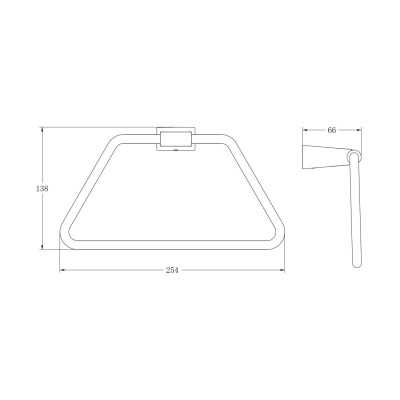 Кольцо для полотенец BELZ B91204, оружейная сталь фото в интернет-магазине Русалия