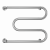 Водяной полотенцесушитель М-образный  (1")600х500 4620768881190 Terminus фото в интернет-магазине Русалия