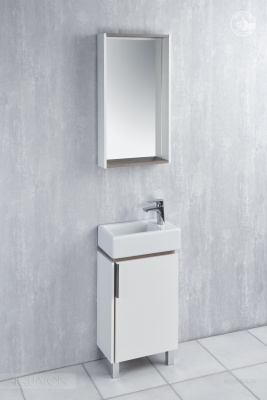 Зеркало AQUATON Бэлла белый, джарра 1A221702BBAZ0 фото в интернет-магазине Русалия