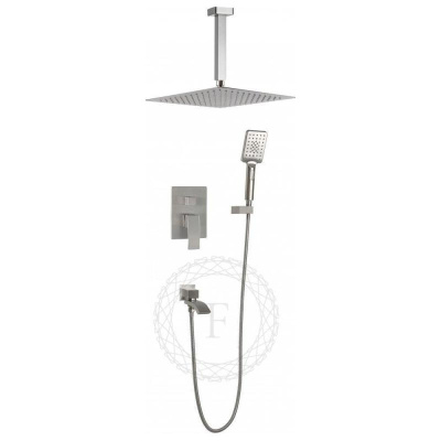 Душевая система встраиваемая FILARETE Waterfall FL1012NK, никель фото в интернет-магазине Русалия