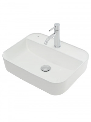 AQM5001 Раковина настольная с отверстием под смеситель. 505x400x135 фото в интернет-магазине Русалия