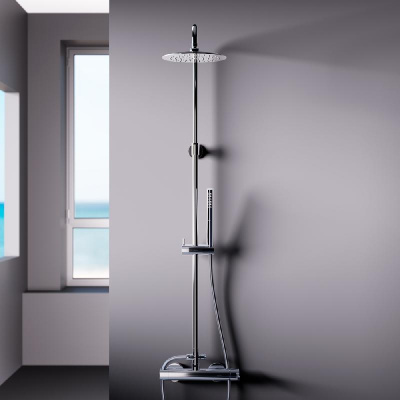 936710000 Scandinavian Pure душевая система с душевым смесителем, хром Damixa фото в интернет-магазине Русалия