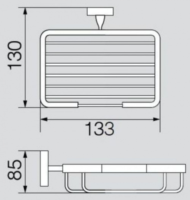 Мыльница-решетка настенная VR.STD-7752.BR Stanford Bronzo Veragio фото в интернет-магазине Русалия