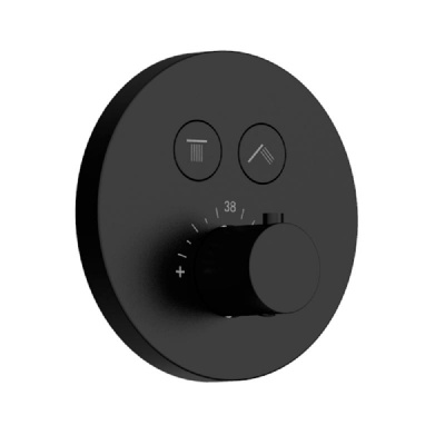 AQM 8401MB Набор для комплектации душа с термостатом, Черный матовый фото в интернет-магазине Русалия