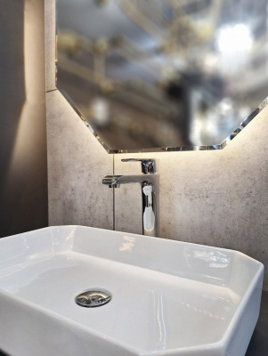 Смеситель для раковины AltroBagno Costanza 010218 Cr AltroBagnoCostanza010218Cr фото в интернет-магазине Русалия