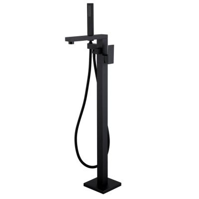 Смеситель ABBER Daheim AF8215B напольный, черный матовый фото в интернет-магазине Русалия