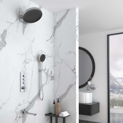 Душевой комплект VSFW-433TI3CH встраиваемый, термостатический, трехрежимный, хром Vincea фото в интернет-магазине Русалия