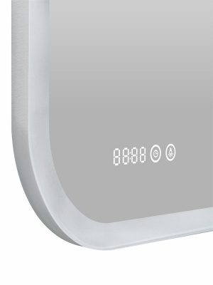 Зеркало с подсветкой Bliss 900х700 линза, часы ЗЛП767 Continent фото в интернет-магазине Русалия