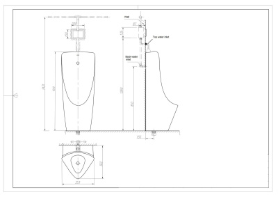 Писсуар ARROW AN633_1 напольный фото в интернет-магазине Русалия