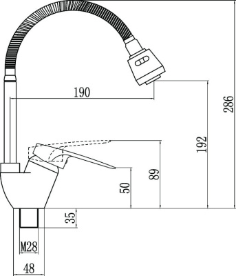 Смеситель для кухонной мойки Fmark (FM4304) фото в интернет-магазине Русалия